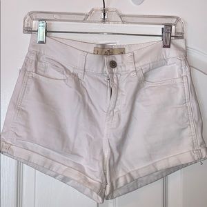Hollister Girls White Denim Shorts